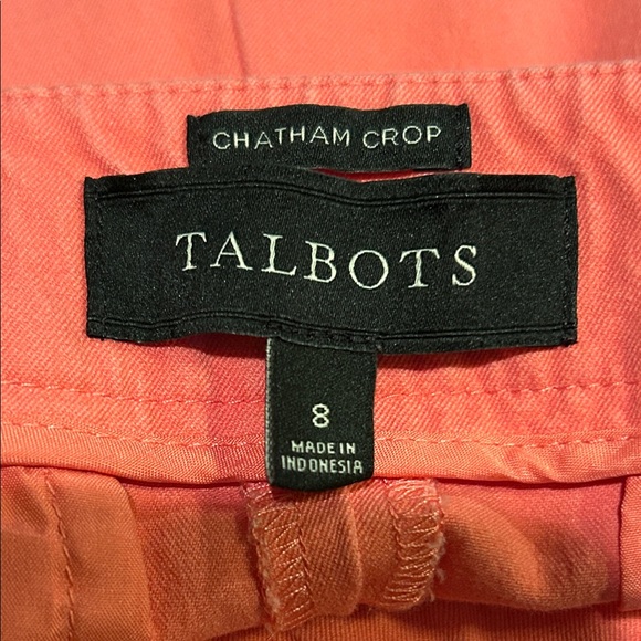 Talbots Chatham Crop Pants in Vibrant Coral Size 8 - Picture 2 of 10